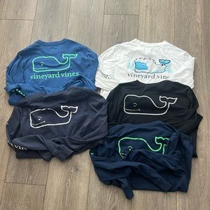Vineyard Vines Long-sleeve T Shirt Boys Lot (5 Shirts)